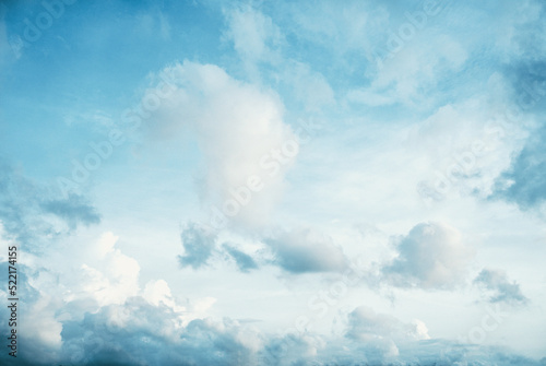 Cloud On The Wide Blue Sky In The Afternoon photo