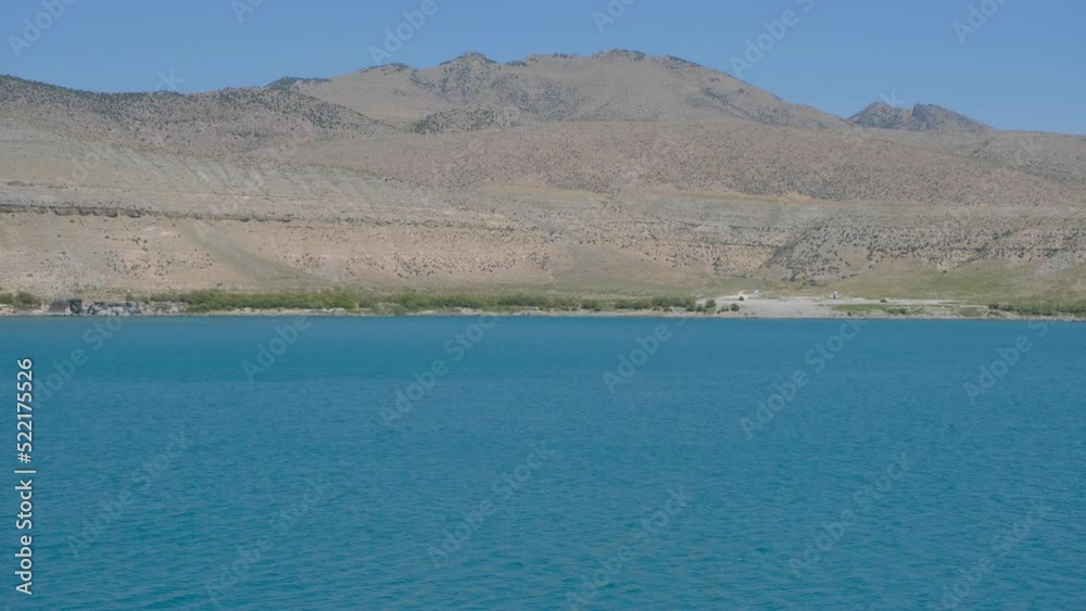 beautiful landscape of the island of the state of the acigol lake local name is aci gol in Konya Karapinar. 4k Video. beautiful landscape of the island of the state of the acigol lake local name is aci gol in Konya Karapinar. 4k Video.