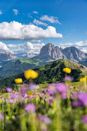 Scenery of Dolomites with the St. John's in Ranui Chapel, Santa Maddalena at sunset. Italy