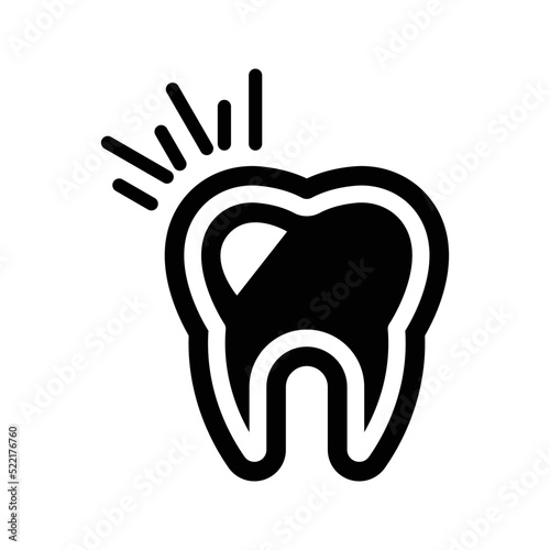Tooth pain icon