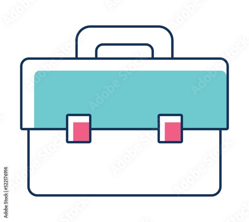 blue briefcase design