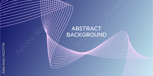 abstract gradient background with a colored dynamic waves, line and particles. Illustration suitable for design
