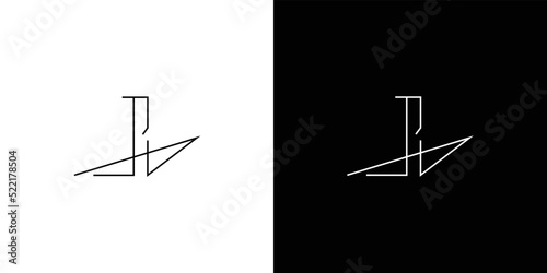 Modern and unique RA initials logo design