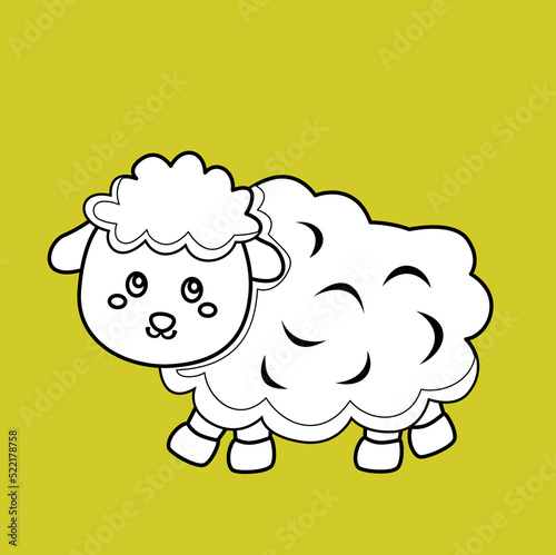 Sheep Animal Digital Stamp