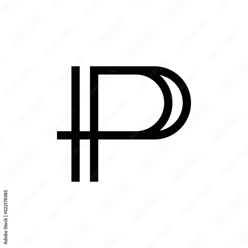modern letter P monogram logo design modern letter P monogram logo design