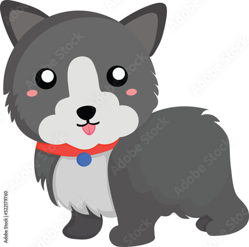 Cute Dog Pet Animal Illustration Vector