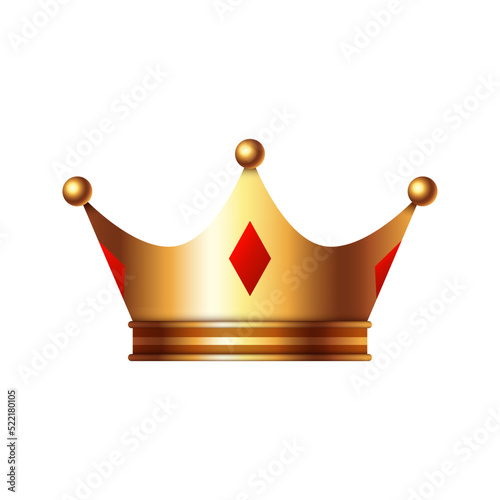 Crown isolated on white background