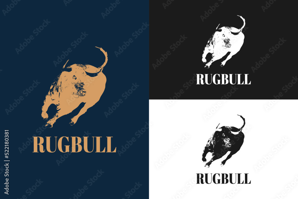 Obraz premium Logo Bull Elegance buffalo cow logo design inspiration Vector illustration Vintage Style