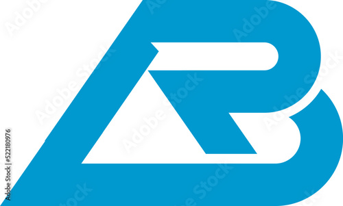 Free Download letter BR blue logo design vektor sign icon - GFXLoad