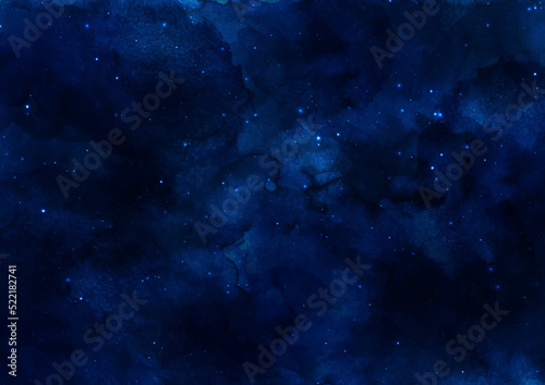 Hand painted watercolour night sky background