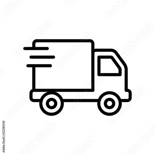 Fast shipping icon vector graphic illustration