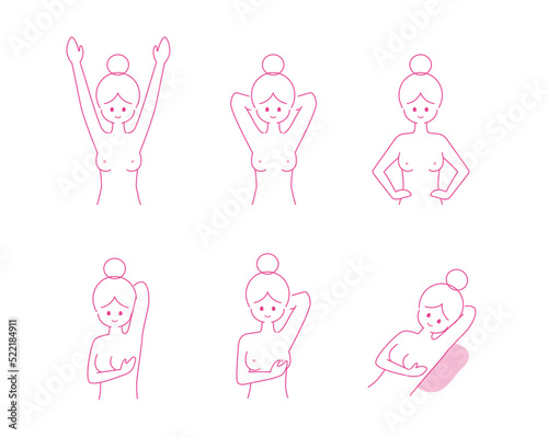 乳がんセルフチェックのやり方
