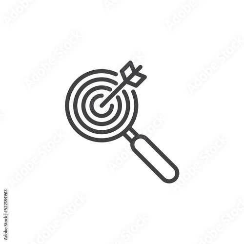 Focus on result line icon