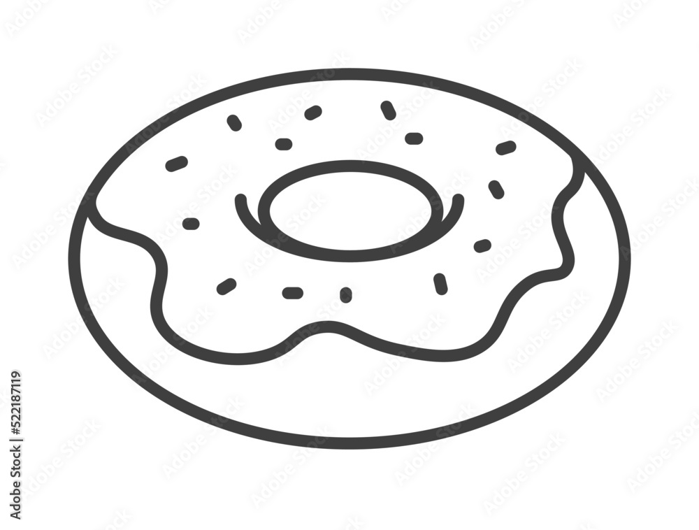 Dessert with sprinkles, donut with glazing bakery Dessert with sprinkles, donut with glazing bakery