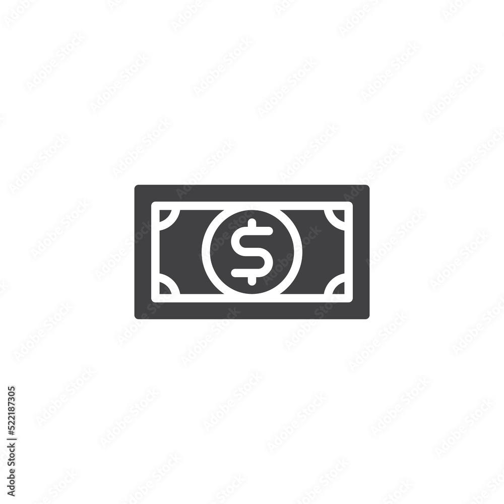 Dollar money vector icon Dollar money vector icon