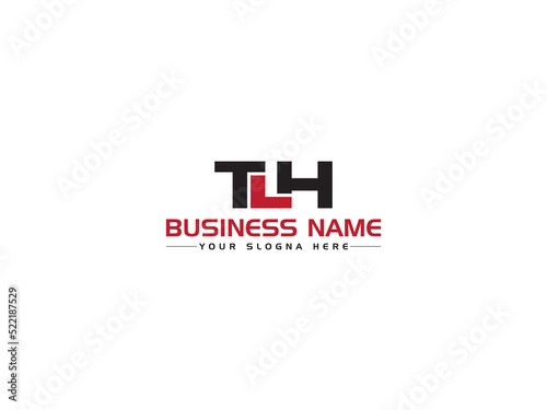 Slika na platnu Abstract TLH Logo Icon, Creative TL Logo Letter Vector Image With Colorful Brand