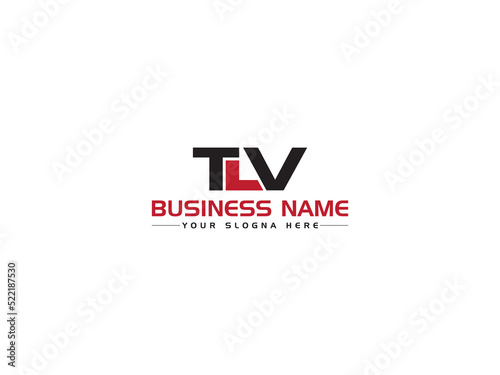 Abstract TLV Logo Icon, Creative TL Logo Letter Vector Image With Colorful Brand Symbol Design For Business photo