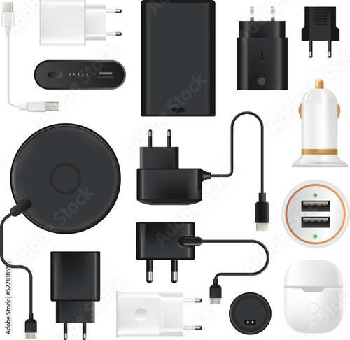 Charger for phones, laptops and devices gadgets