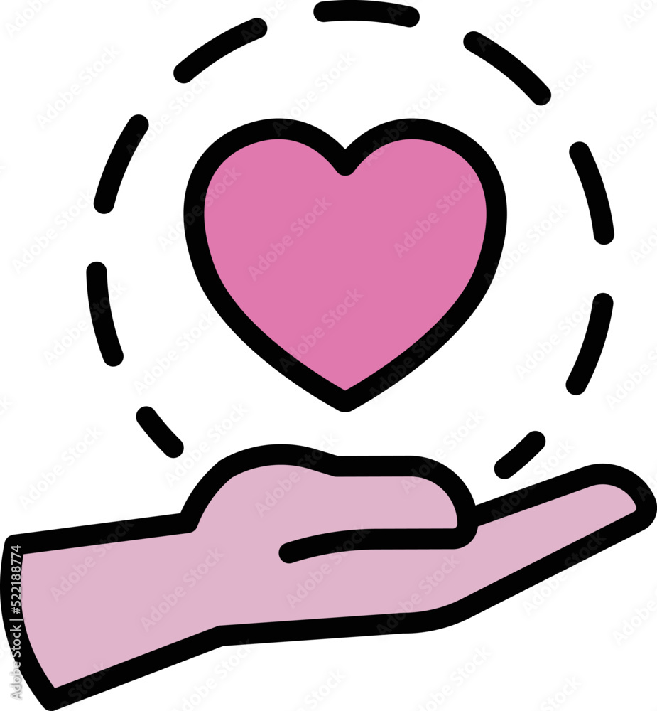Social care icon outline vector. Work service. Help work Social care icon outline vector. Work service. Help work
