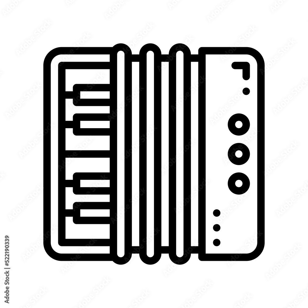 accordion line style icon. vector illustration for graphic design, website, app accordion line style icon. vector illustration for graphic design, website, app