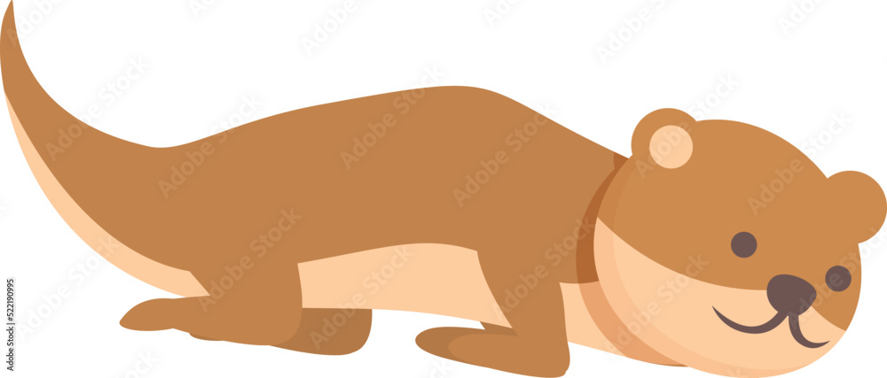 Obraz premium Winter species icon cartoon vector. Mink ferret. Stoat animal