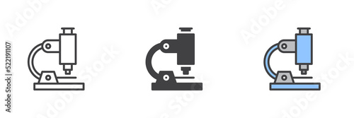 Microscope different style Icon