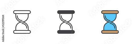 Hourglass, sand clock icon