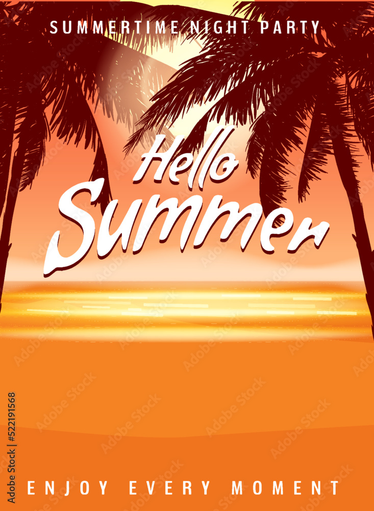 hello to summer time Template