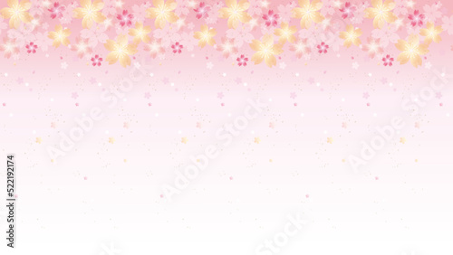 桜の和風なエンドレス背景用壁紙（ピンクグラデ）