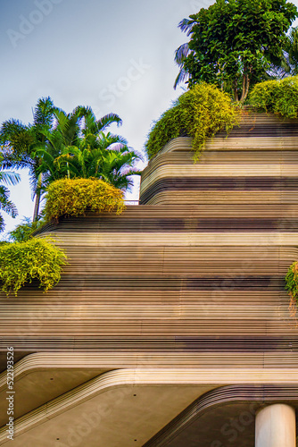 Photography Singapore, Eco-building with plants incorporated into façade