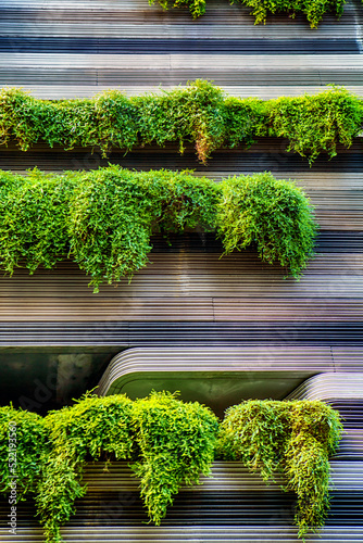 Photography Singapore, Eco-building with plants incorporated into façade