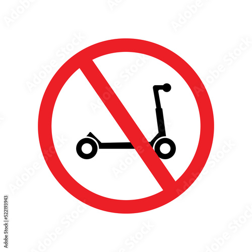 scooter icon on white background