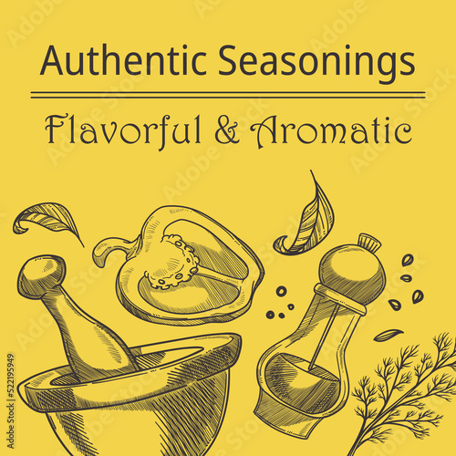 Authentic seasoning, flavorful and aromatic blend