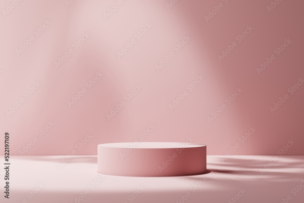 Product display pink podium for product presentation. Product display pink podium for product presentation.
