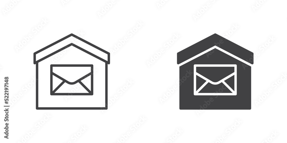 Mail box icon Mail box icon