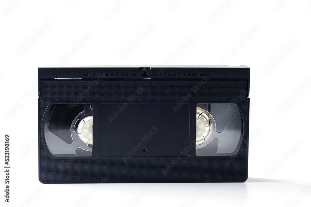 Video cassette isolated on white background.