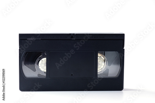Video cassette isolated on white background.