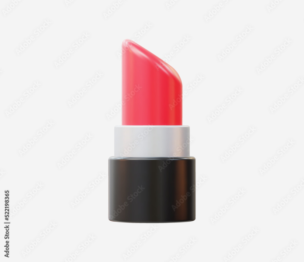 3d Realistic Lipstick Icon vector Illustration 3d Realistic Lipstick Icon vector Illustration