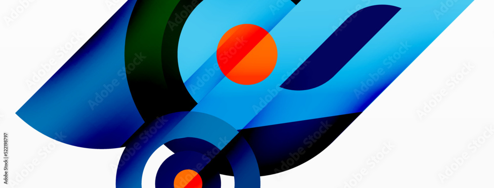 Abstract round shapes background. Minimalist decoration. Geometric background with circles and rings Abstract round shapes background. Minimalist decoration. Geometric background with circles and rings