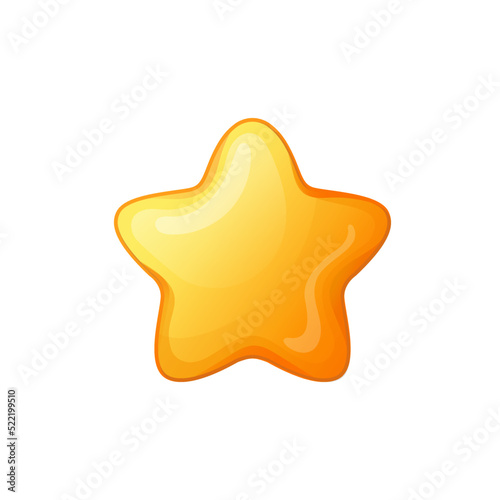 yellow star for ui cartoon style