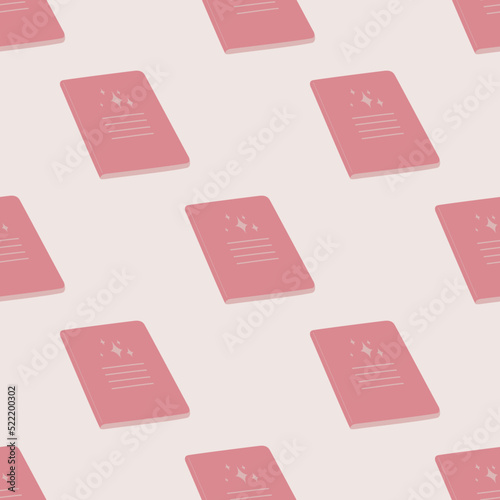 Seamless vector notebook pattern. Stylish paper note, copybook background for fabric, textile, cover etc.