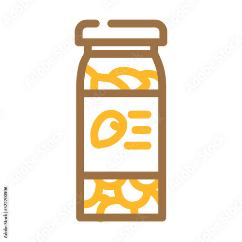 bank olives color icon vector. bank olives sign. isolated symbol illustration