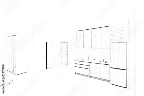 sketch drawings for new home renovation architectural