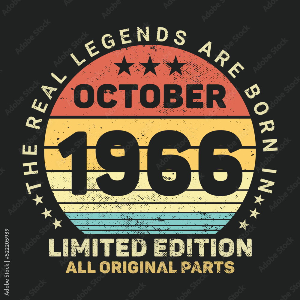 The Real Legends Are Born In  1966, Birthday gifts for women or men, Vintage birthday shirts for wives or husbands, anniversary T-shirts for sisters or brother