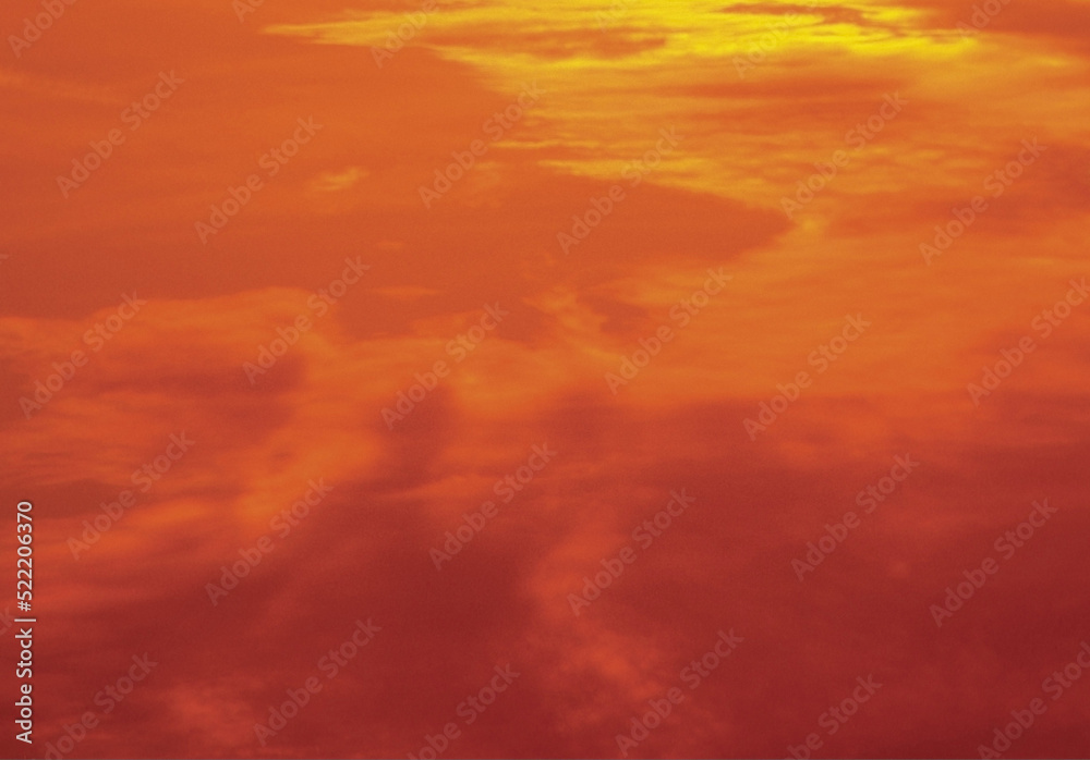 Orange sky abstract background