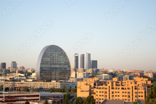 Skyline of the financial district of the city of Madrid (Capital of Spain).
