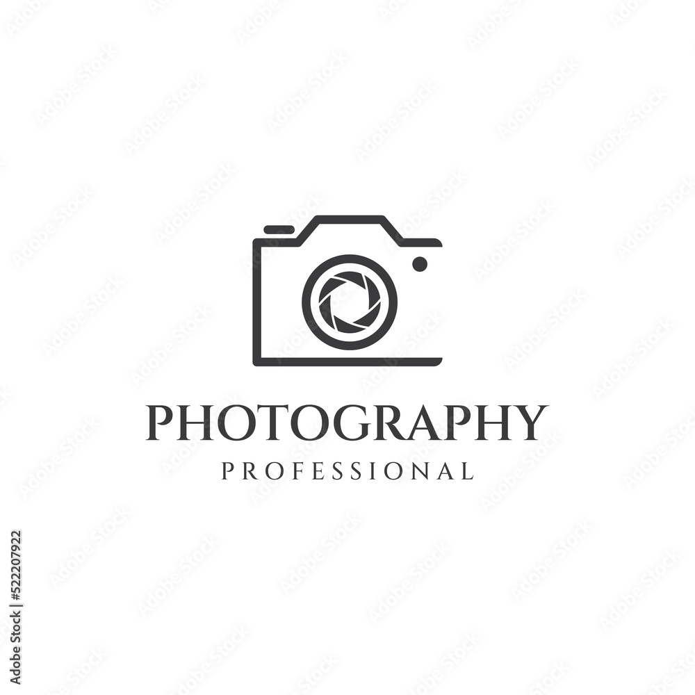 Photography camera logo, lens camera shutter, digital, line, professional, elegant and modern. Logo can be used for studio, photography and other businesses. Photography camera logo, lens camera shutter, digital, line, professional, elegant and modern. Logo can be used for studio, photography and other businesses.