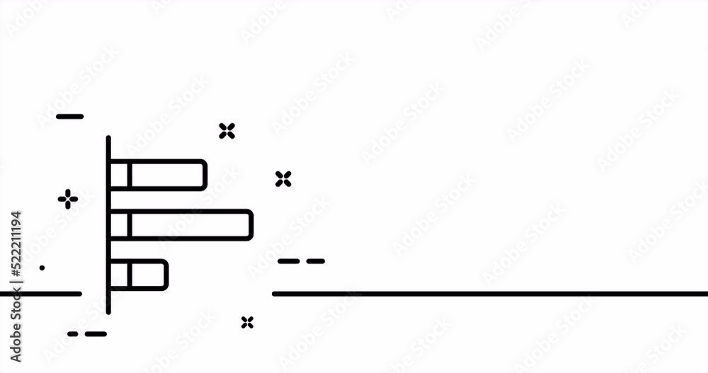 Infographic. Columns, graph, income, expenses, arrows, growth, income, spreadsheet, analytics. Data analysis concept. One line drawing animation. Motion design. Animated technology logo. Video 4K Infographic. Columns, graph, income, expenses, arrows, growth, income, spreadsheet, analytics. Data analysis concept. One line drawing animation. Motion design. Animated technology logo. Video 4K