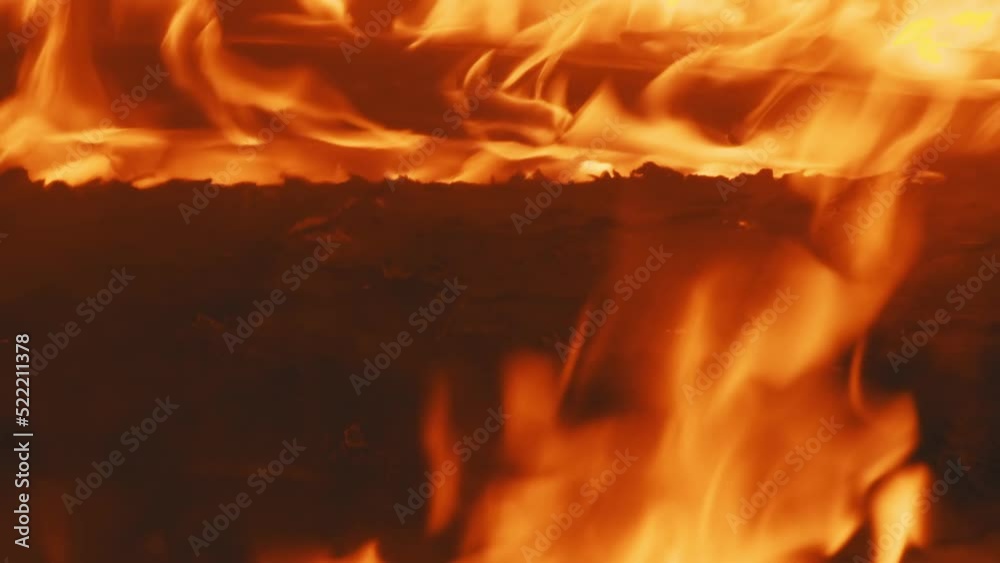Powerful flames of fire spreading on the ground Powerful flames of fire spreading on the ground