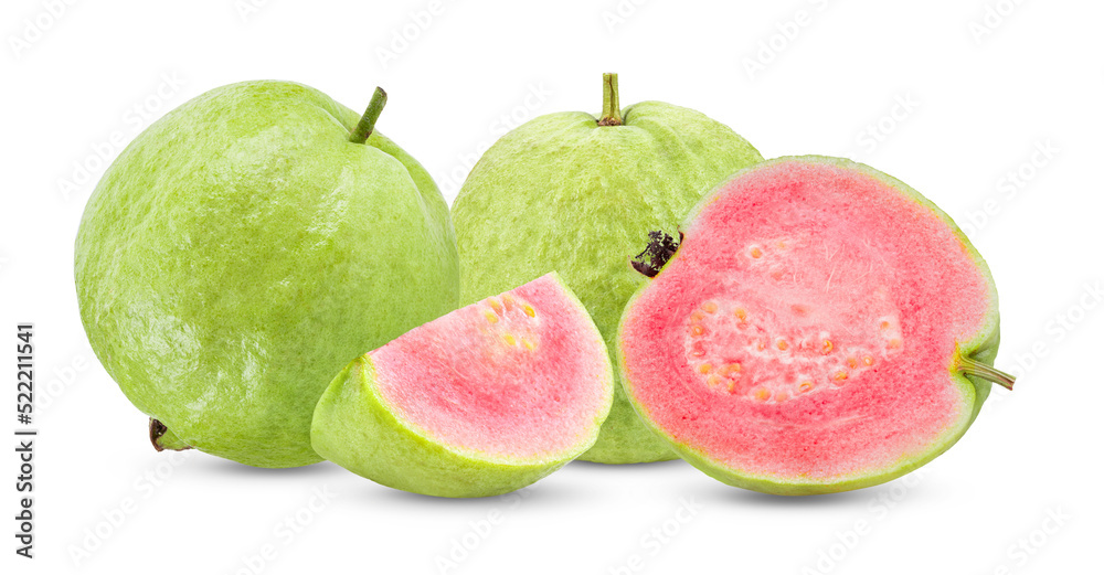 Guava fruit isolated on white Guava fruit isolated on white